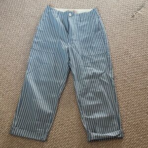 Brixton Striped Blue Conductor Pants